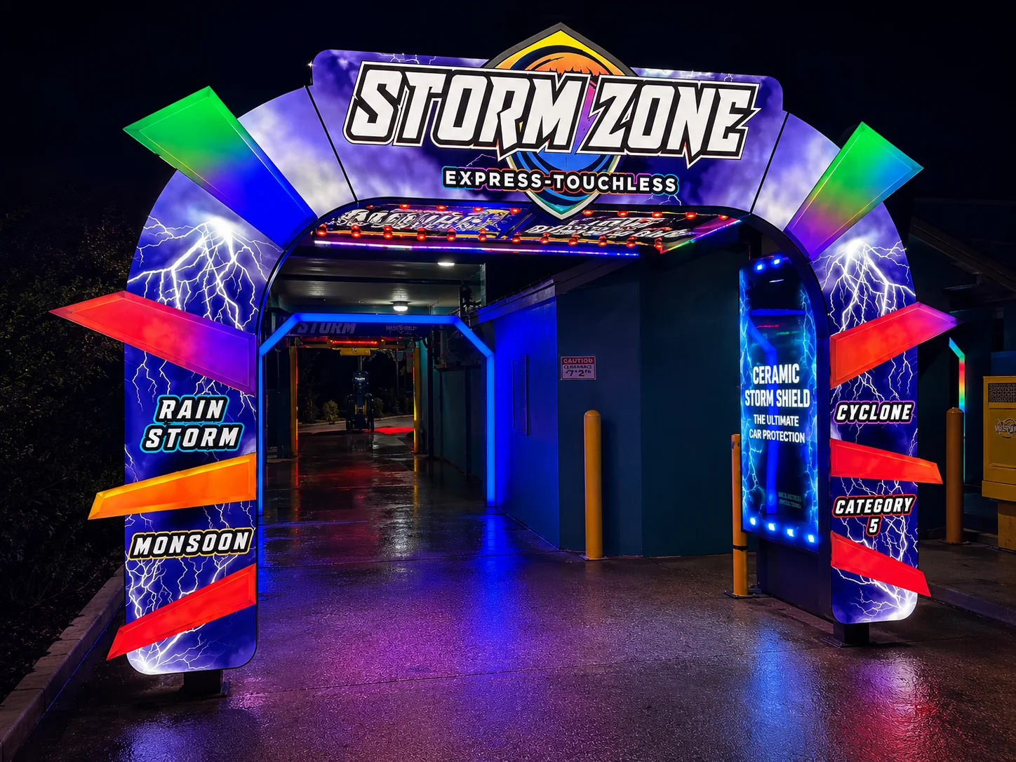 Washie Storm Zone touchless car wash bay